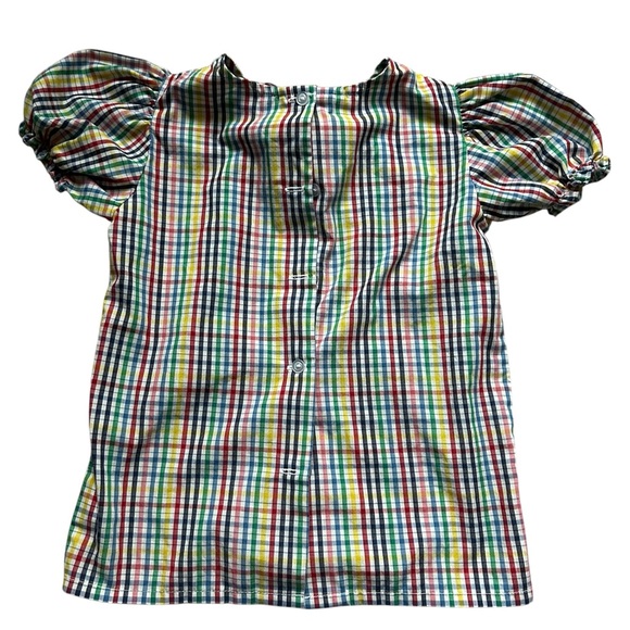 Plaid Kids Shirt with Bow - Picture 2 of 3